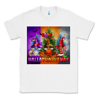 White happy hallothanksmas Classic Tee - FaDigitalArtStudio
