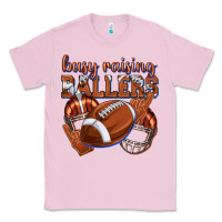 Bubblegum Pink busy raising ballers football Classic Tee - texasbilliewilder