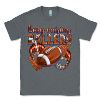 Charcoal Heather busy raising ballers football Classic Tee - texasbilliewilder