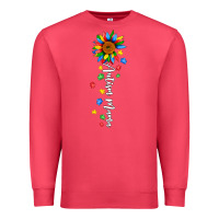 Cardinal autism mama sunflower white Premium Sweatshirt - JahusDesignShop