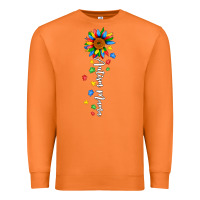 Carrot autism mama sunflower white Premium Sweatshirt - JahusDesignShop
