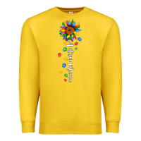 Lemon autism mama sunflower white Premium Sweatshirt - JahusDesignShop