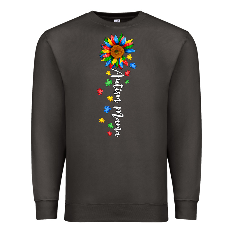 Autism Mama Sunflower White Premium Sweatshirt by JahusDesignShop | Teevron