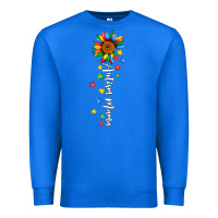 True Royal autism mama sunflower white Premium Sweatshirt - JahusDesignShop