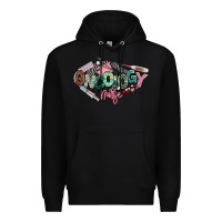 Black Oncology Nurse western Premium Hoodie - NancyCooperArtShop