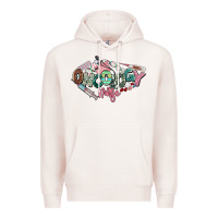 Pale Pink Oncology Nurse western Premium Hoodie - NancyCooperArtShop