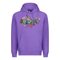 Purple Oncology Nurse western Premium Hoodie - NancyCooperArtShop