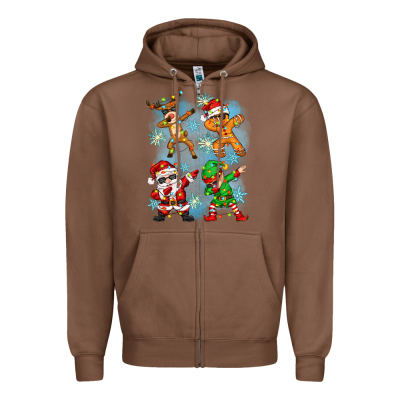 Dabbing Christmas Zipper Hoodie by Zillion Design Studio | Teevron