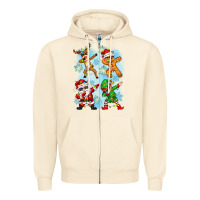 Sandshell dabbing christmas Zipper Hoodie - Zillion Design Studio