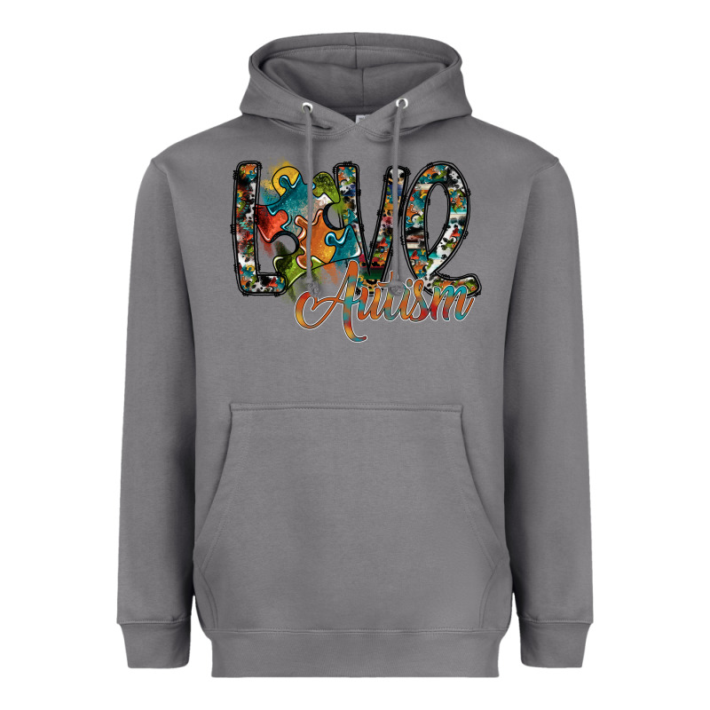 Love Autism Heavyweight Hoodie by SublimationCraftShop | Teevron