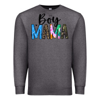 Charcoal Heather boy mama white Premium Sweatshirt - JahusDesignShop