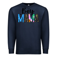 Navy boy mama white Premium Sweatshirt - JahusDesignShop