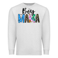 Oatmeal Heather boy mama white Premium Sweatshirt - JahusDesignShop