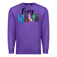 Purple boy mama white Premium Sweatshirt - JahusDesignShop