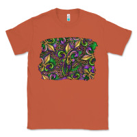Copper Mardi Gras Fleur De Lis Classic Tee - RanaPortraitStore