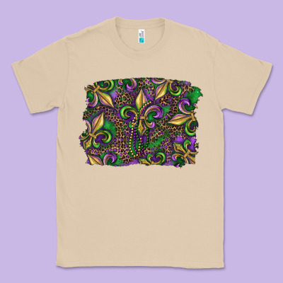 Mardi Gras Fleur De Lis Classic Tee Designed By Ranaportraitstore