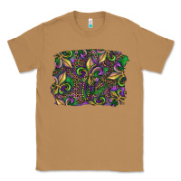 Toasted Coconut Mardi Gras Fleur De Lis Classic Tee - RanaPortraitStore