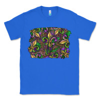 True Royal Mardi Gras Fleur De Lis Classic Tee - RanaPortraitStore