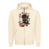 Sandshell easter dachshund Zipper Hoodie - RanaPortraitStore
