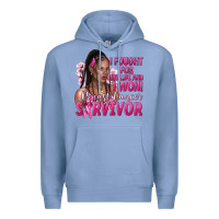 Colony Blue I fought for my life and i won afro woman Premium Hoodie - NancyCooperArtShop