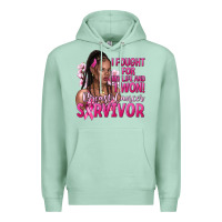 Seafoam I fought for my life and i won afro woman Premium Hoodie - NancyCooperArtShop