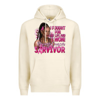 Tofu I fought for my life and i won afro woman Premium Hoodie - NancyCooperArtShop