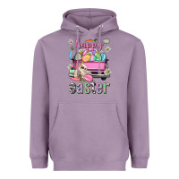 Lavender Bunny Happy Easter truck Easter Day Heavyweight Hoodie - Neo Western