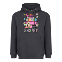 Smoke Bunny Happy Easter truck Easter Day Heavyweight Hoodie - Neo Western
