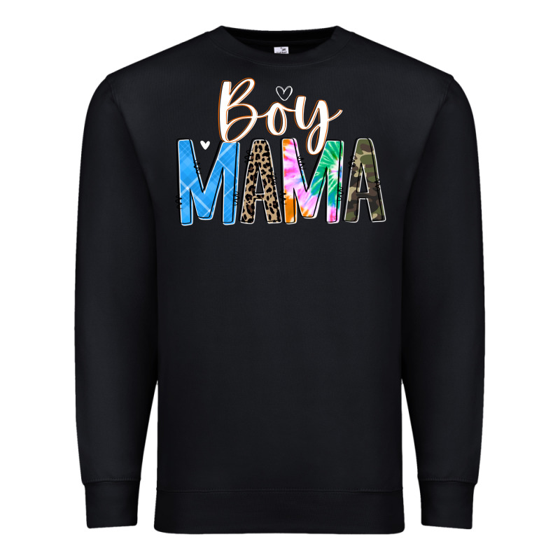 Boy Mama  Black Premium Sweatshirt by JahusDesignShop | Teevron