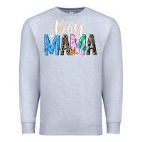Heather Grey boy mama  black Premium Sweatshirt - JahusDesignShop