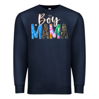 Navy boy mama  black Premium Sweatshirt - JahusDesignShop