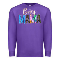 Purple boy mama  black Premium Sweatshirt - JahusDesignShop