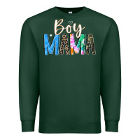 Sports Green boy mama  black Premium Sweatshirt - JahusDesignShop