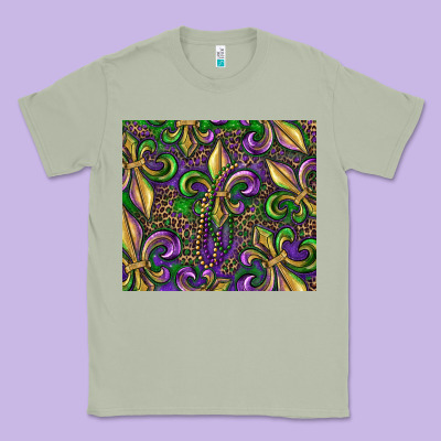 Mardi Gras Fleur De Lis Classic Tee Designed By Ranaportraitstore