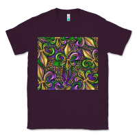 Plum mardi gras fleur de lis Classic Tee - RanaPortraitStore