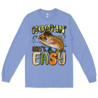 Colony Blue hookin' ain't easy Long Sleeve Tee - MaliasSmallBusiness