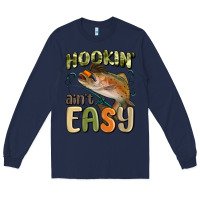 Navy hookin' ain't easy Long Sleeve Tee - MaliasSmallBusiness