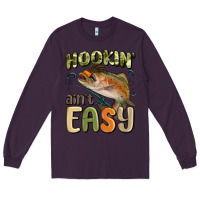 Plum hookin' ain't easy Long Sleeve Tee - MaliasSmallBusiness