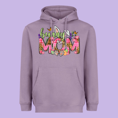 Bunny Mom Easter Day Heavyweight Hoodie Designed By Neo Western