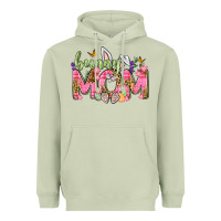 Matcha Bunny Mom Easter Day Heavyweight Hoodie - Neo Western