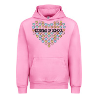 Fuchsia Pink 100 days of school Urban Hoodie - MaliasSmallBusiness