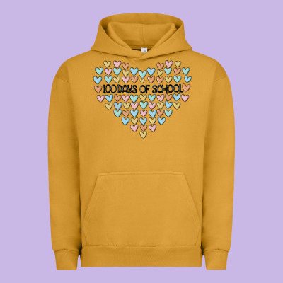 100 Days Of School Urban Hoodie Designed By Maliassmallbusiness