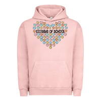 Pigment Salmon 100 days of school Urban Hoodie - MaliasSmallBusiness