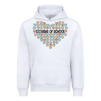 White 100 days of school Urban Hoodie - MaliasSmallBusiness