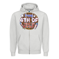 Dove Grey happy 4th of july billie wilder Zipper Hoodie - texasbilliewilder