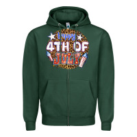 Sports Green happy 4th of july billie wilder Zipper Hoodie - texasbilliewilder