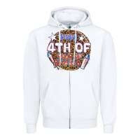 White happy 4th of july billie wilder Zipper Hoodie - texasbilliewilder