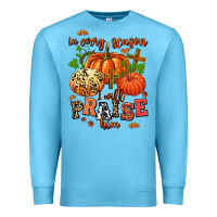Ocean Blue in every season i will praise him Premium Sweatshirt - AdoDesignShop