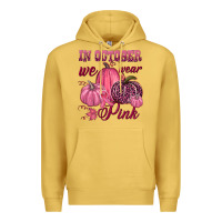 Antique Gold In october we wear pink Premium Hoodie - NancyCooperArtShop