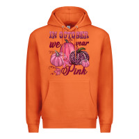 Carrot In october we wear pink Premium Hoodie - NancyCooperArtShop